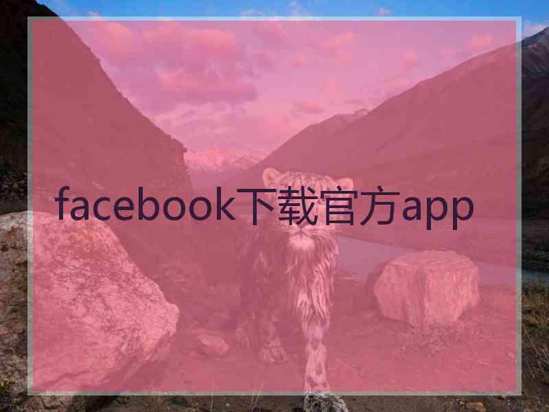 facebook下载官方app