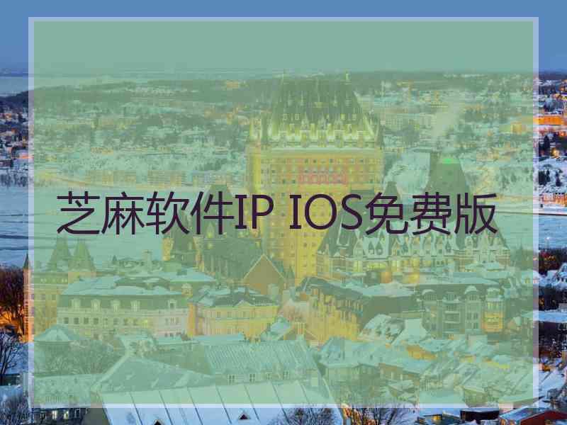 芝麻软件IP IOS免费版