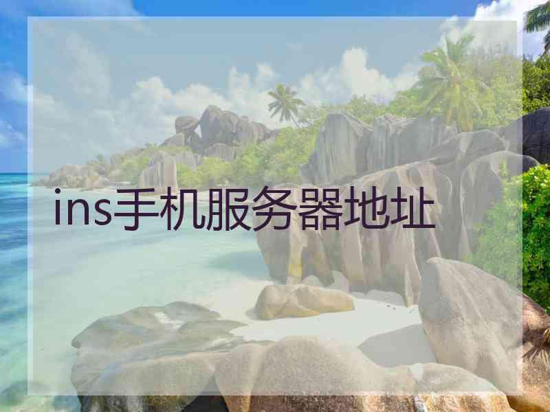 ins手机服务器地址