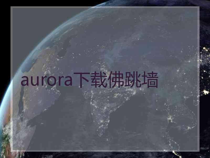 aurora下载佛跳墙