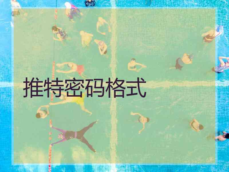 推特密码格式