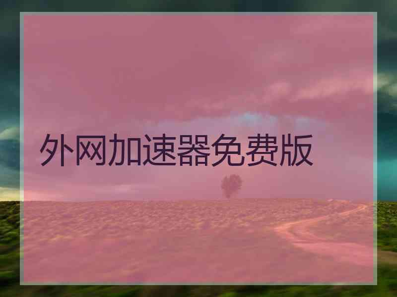 外网加速器免费版