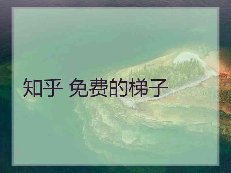 知乎 免费的梯子