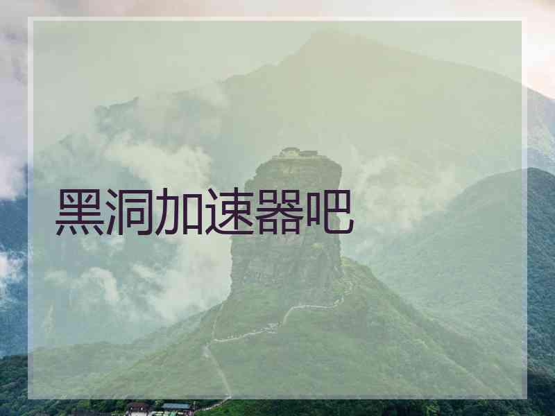 黑洞加速器吧