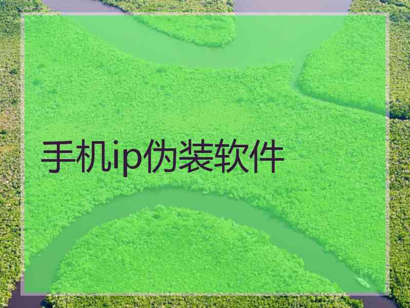 手机ip伪装软件