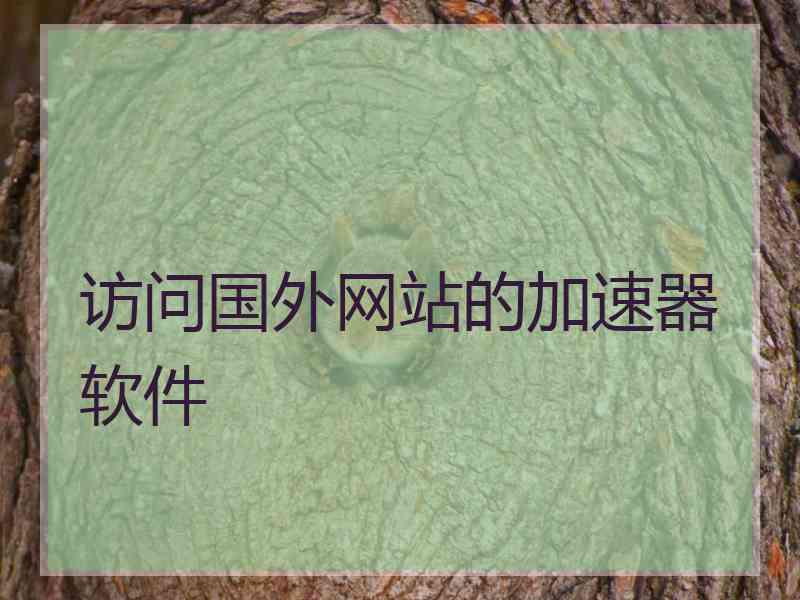 访问国外网站的加速器软件