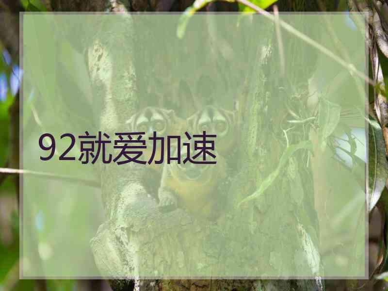 92就爱加速