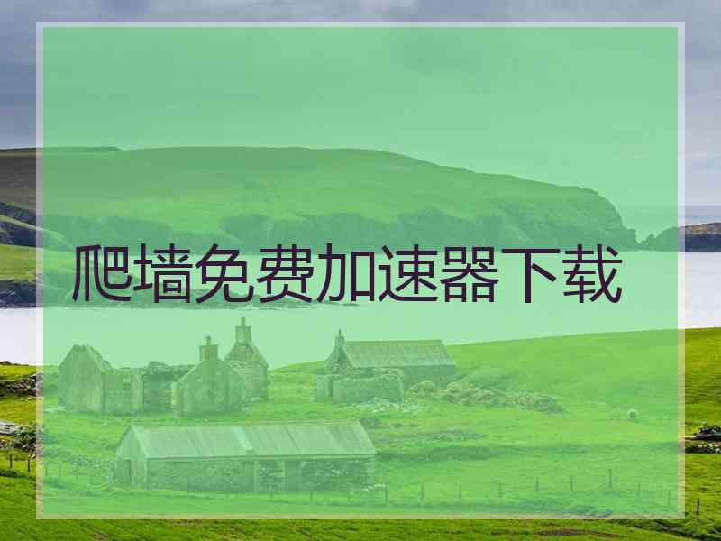 爬墙免费加速器下载