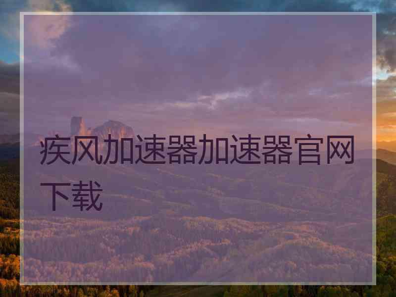 疾风加速器加速器官网下载