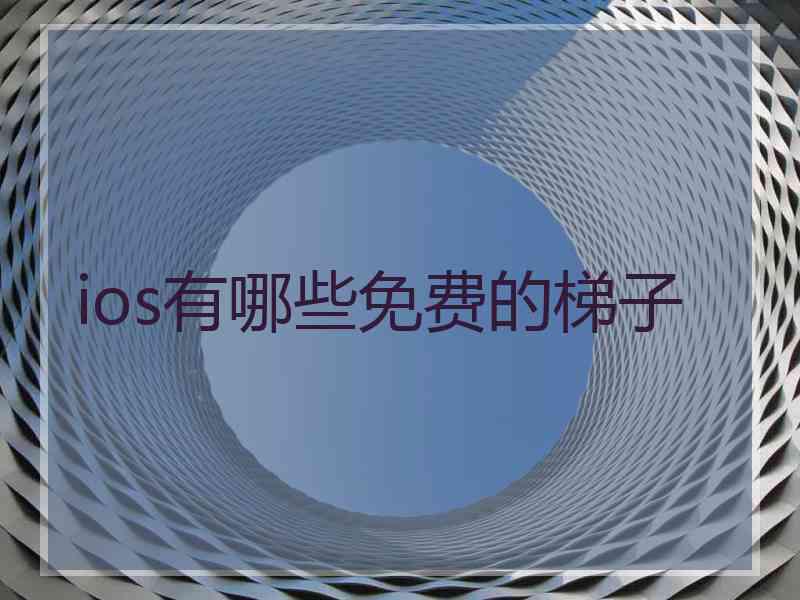 ios有哪些免费的梯子