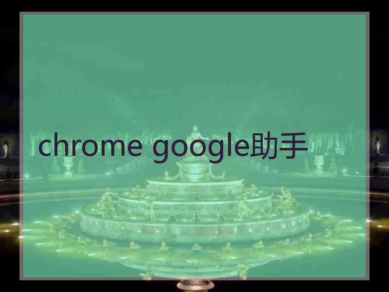 chrome google助手