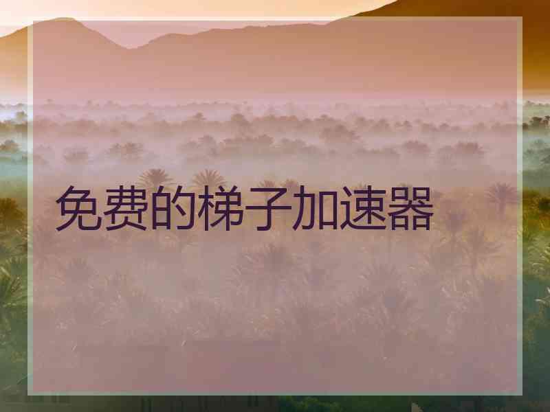 免费的梯子加速器