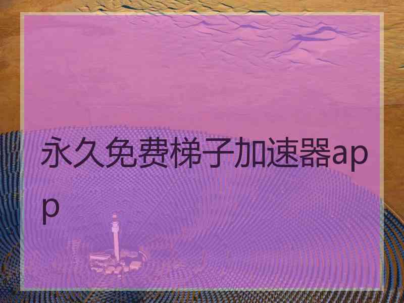永久免费梯子加速器app