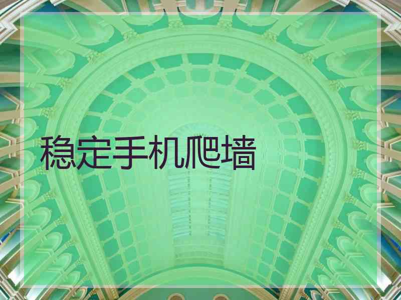 稳定手机爬墙