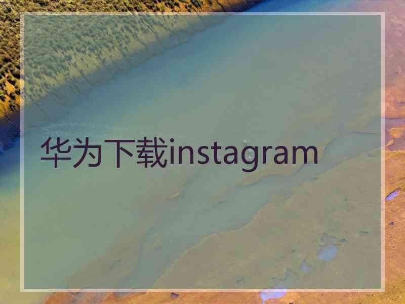 华为下载instagram
