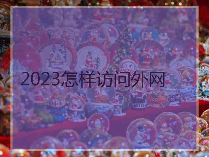2023怎样访问外网