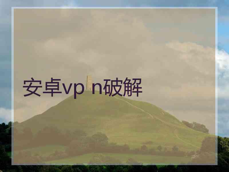 安卓vp n破解