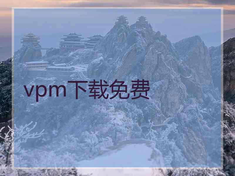 vpm下载免费