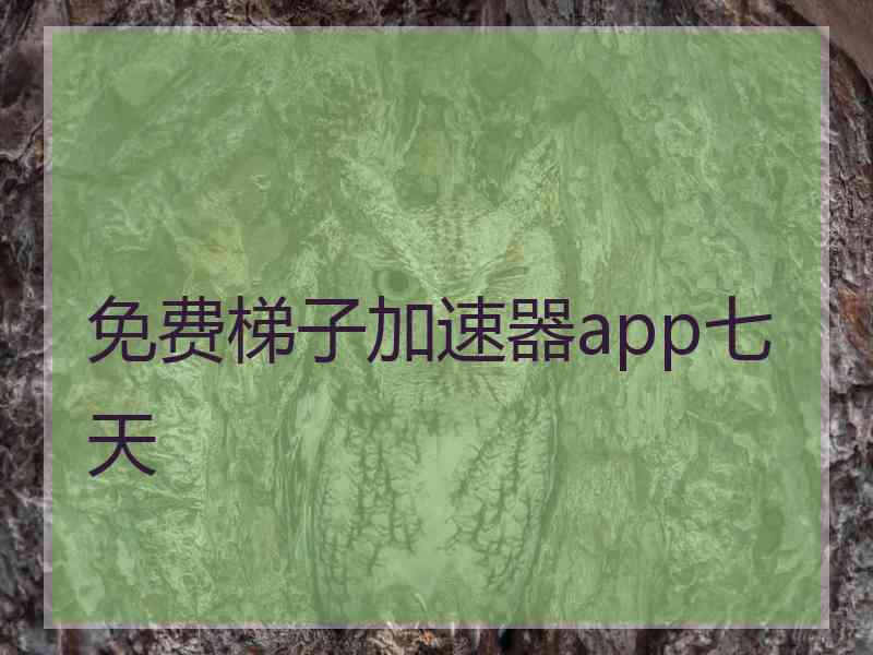 免费梯子加速器app七天
