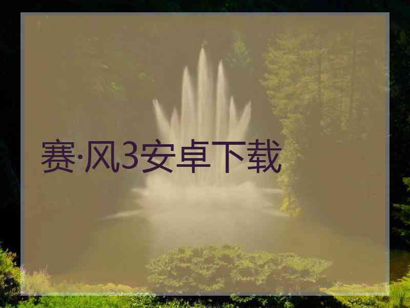 赛·风3安卓下载