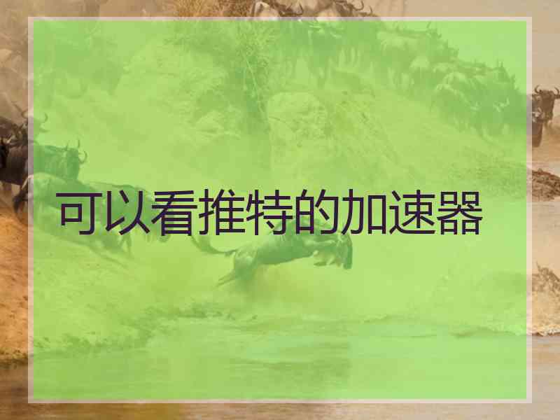 可以看推特的加速器