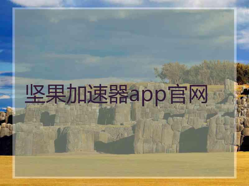 坚果加速器app官网