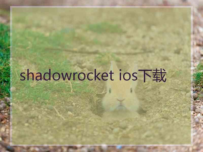 shadowrocket ios下载
