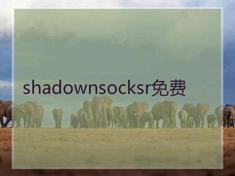 shadownsocksr免费