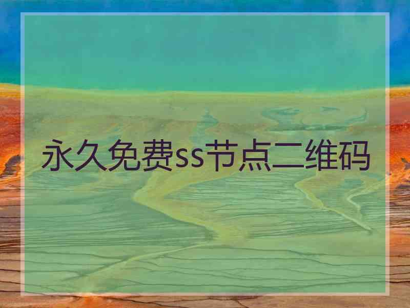 永久免费ss节点二维码