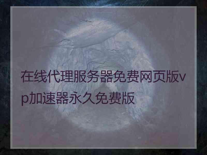 在线代理服务器免费网页版vp加速器永久免费版