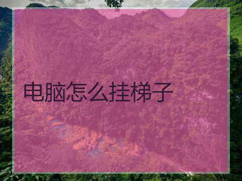 电脑怎么挂梯子