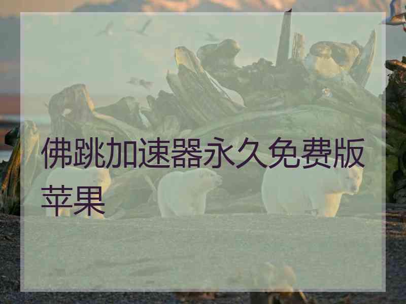 佛跳加速器永久免费版苹果
