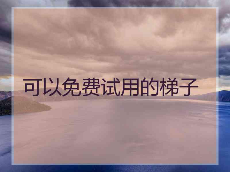 可以免费试用的梯子