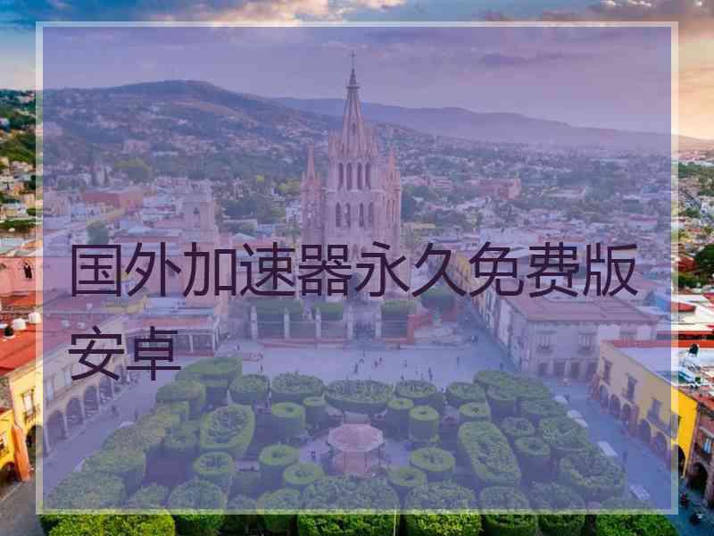 国外加速器永久免费版安卓