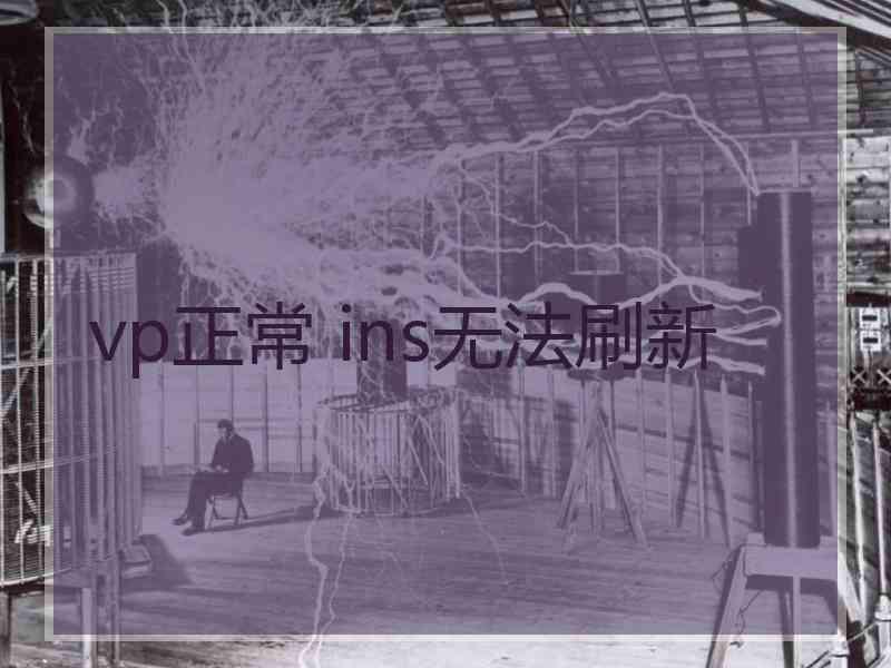 vp正常 ins无法刷新