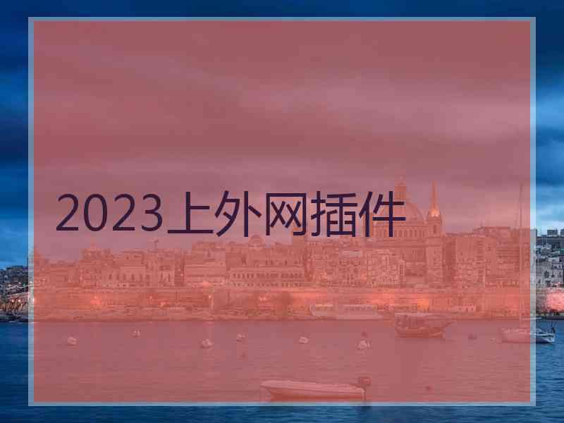 2023上外网插件