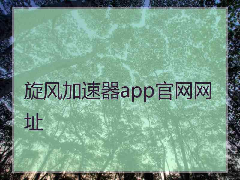 旋风加速器app官网网址