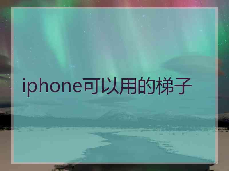 iphone可以用的梯子