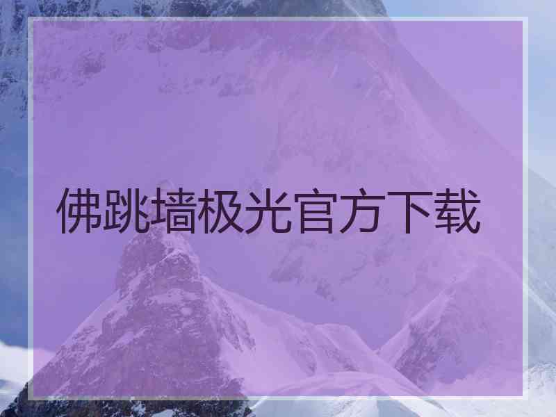 佛跳墙极光官方下载