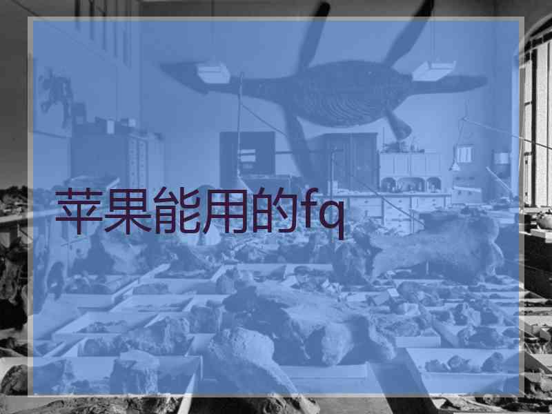 苹果能用的fq
