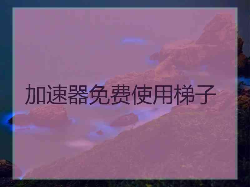 加速器免费使用梯子