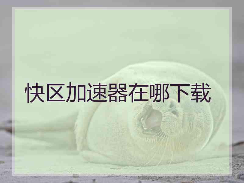 快区加速器在哪下载