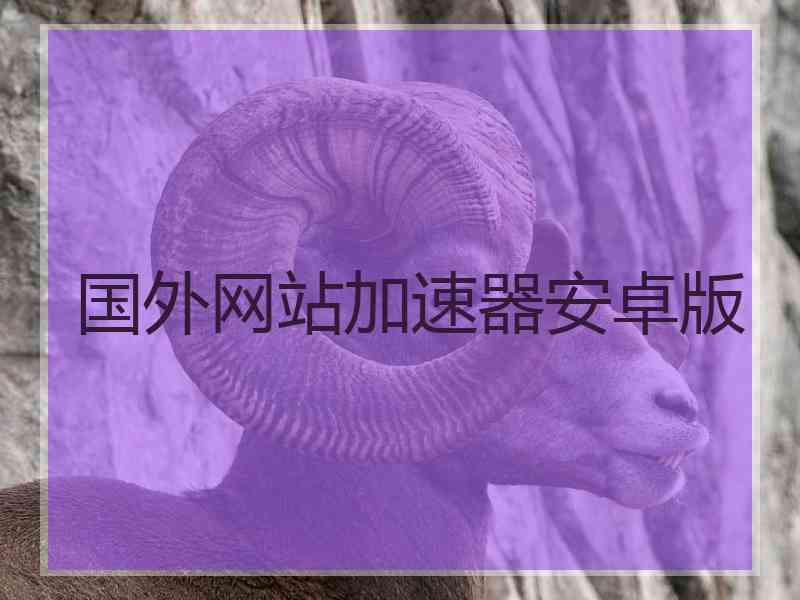 国外网站加速器安卓版
