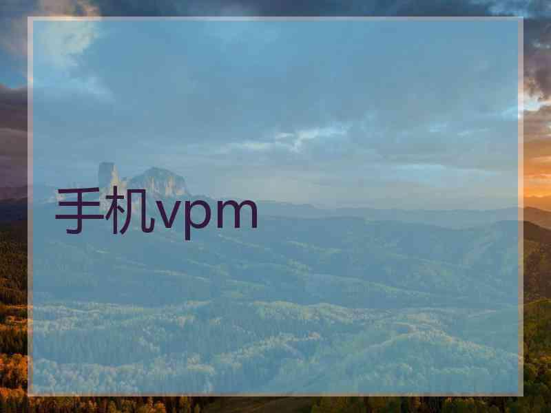 手机vpm