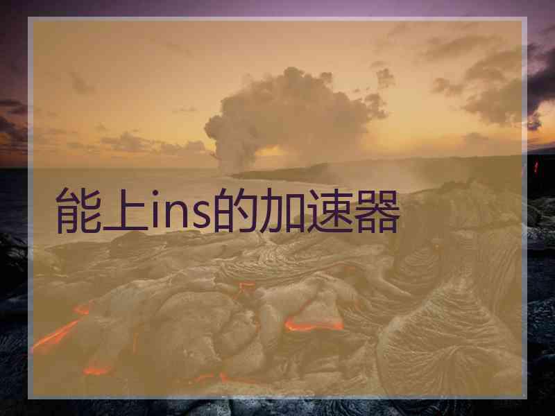 能上ins的加速器