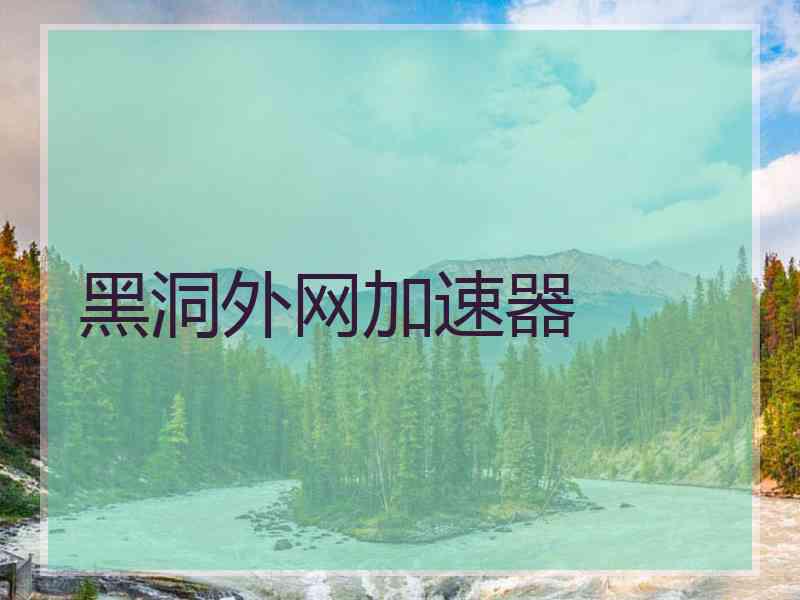 黑洞外网加速器