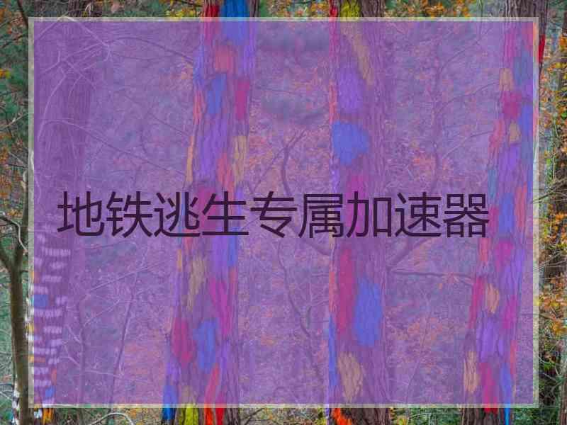地铁逃生专属加速器