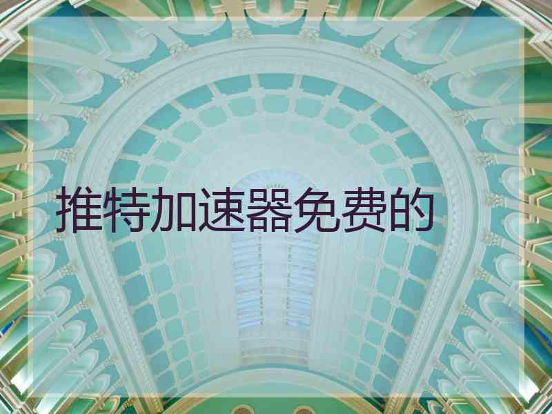 推特加速器免费的