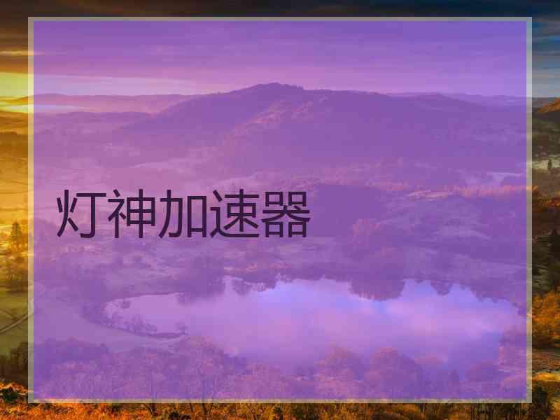灯神加速器
