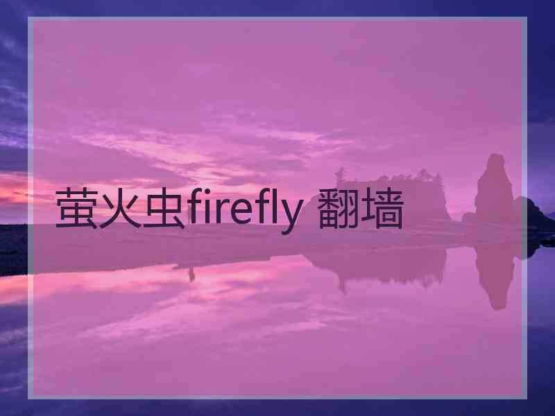 萤火虫firefly 翻墙
